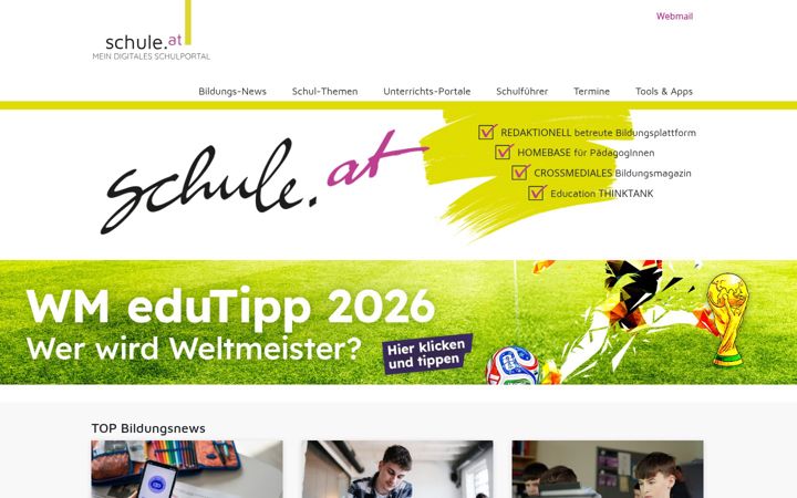 Screenshot of schule.at