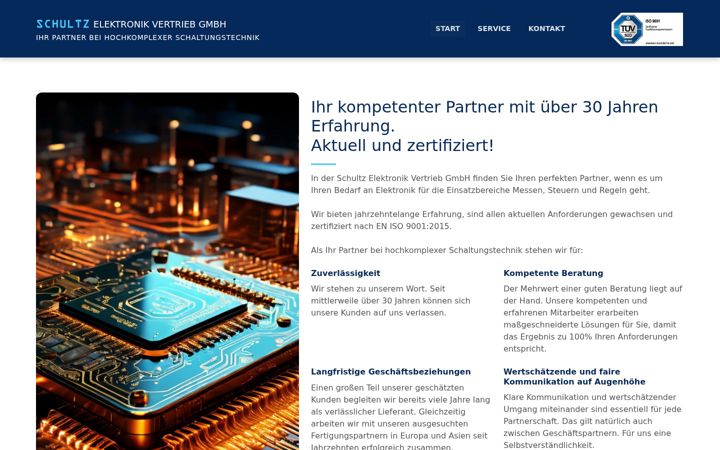 Screenshot of schultz-pcb.de