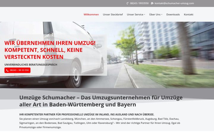 Screenshot von schumacher-umzug.com