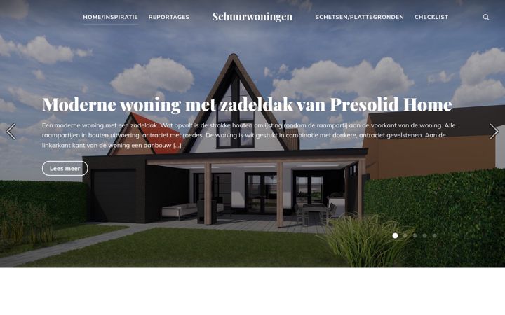 Screenshot of schuurwoningen.com