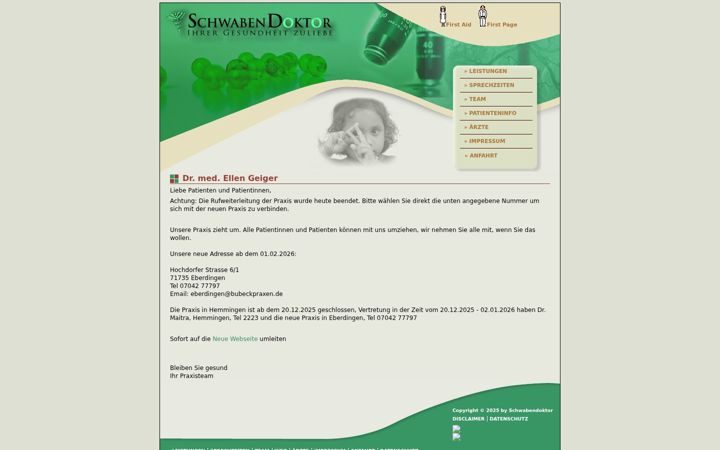 Screenshot of schwabendoktor.de