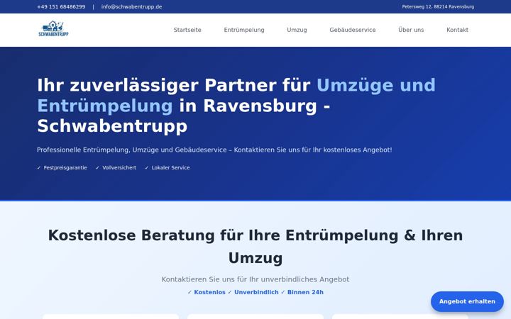 Screenshot di schwabentrupp.de