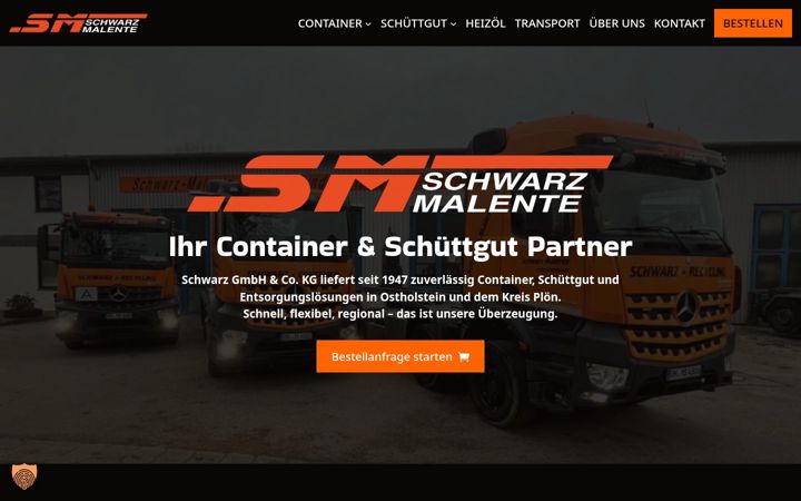 Екранна снимка на schwarz-malente.de