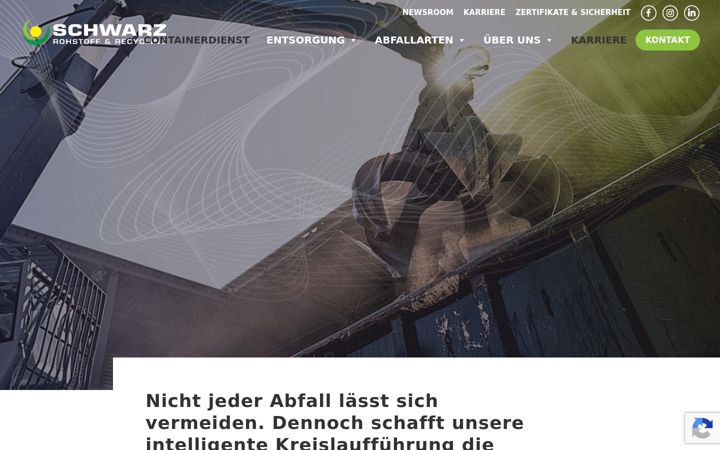 Screenshot of schwarz-rohstoff.de