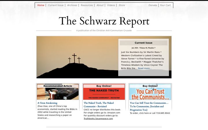 Screenshot of schwarzreport.org