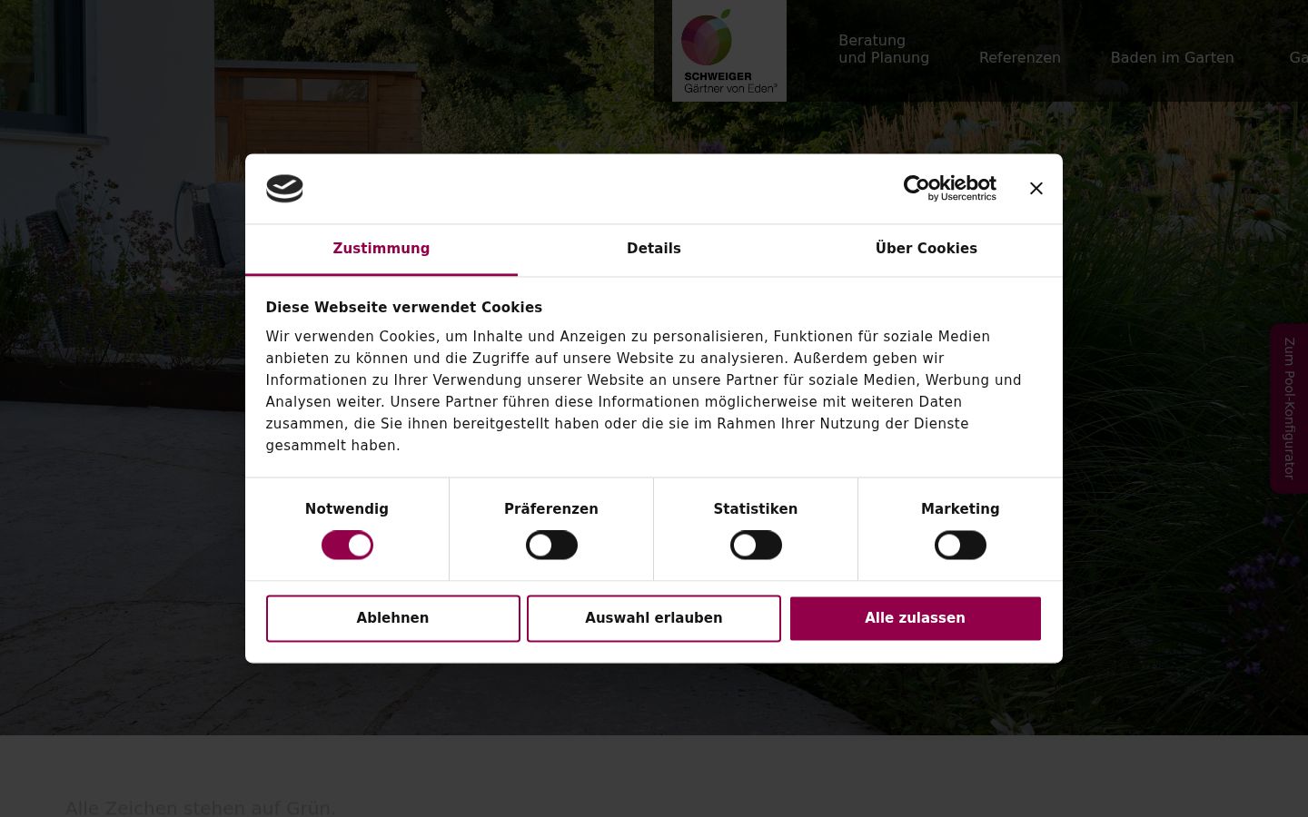 Zrzut ekranu banera zgody wyświetlanego przed jakąkolwiek interakcją