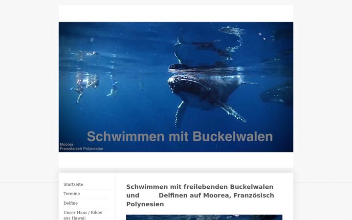 Skärmbild av schwimmen-mit-delfinen.com