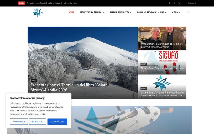 Screenshot of sciaresicuro.it