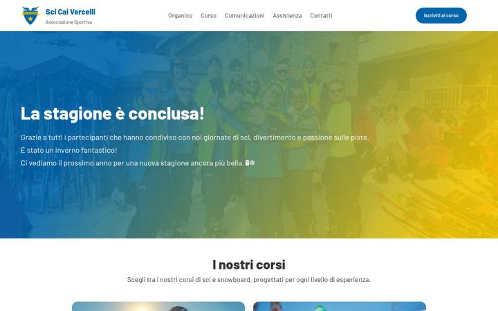Skjermbilde av scicaivercelli.it