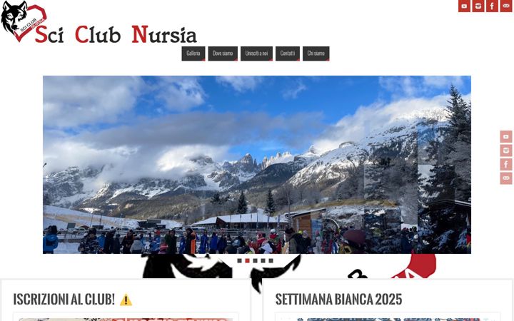 Screenshot of sciclubnursia.it