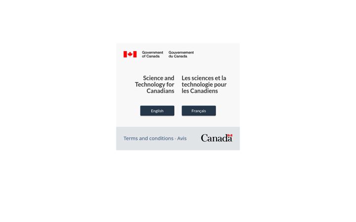 Screenshot of science.gc.ca