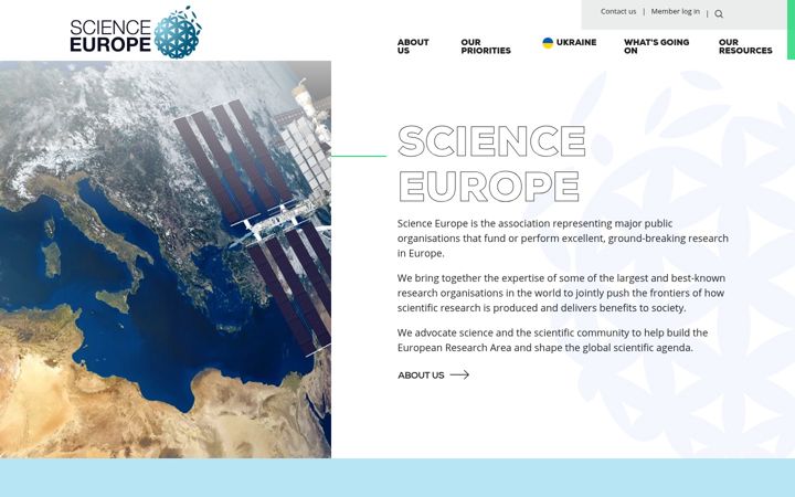 Screenshot of scienceeurope.org
