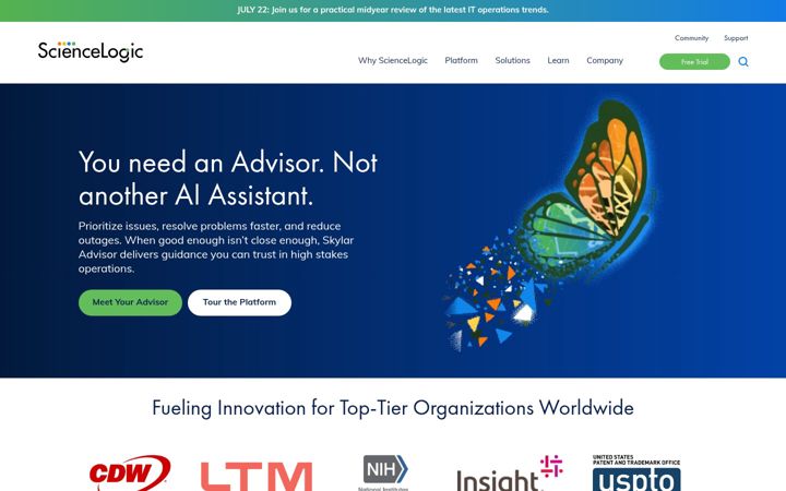 Screenshot of sciencelogic.com