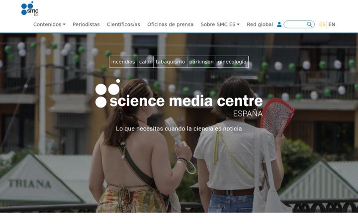 Screenshot of sciencemediacentre.es