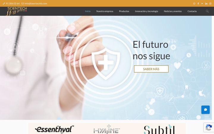 Screenshot of scientechswiss.es