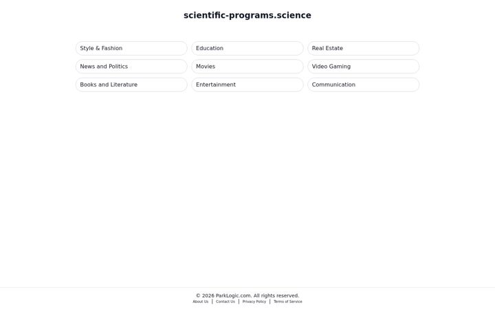 Screenshot of scientific-programs.science