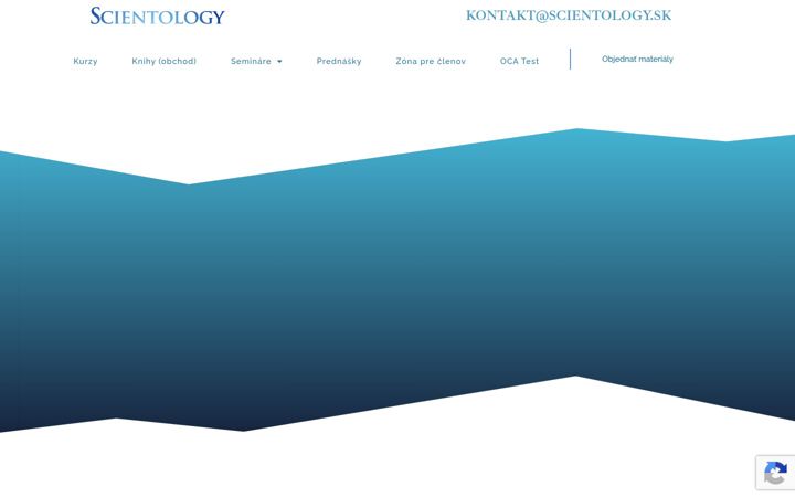 Snimka zaslona za scientology.sk