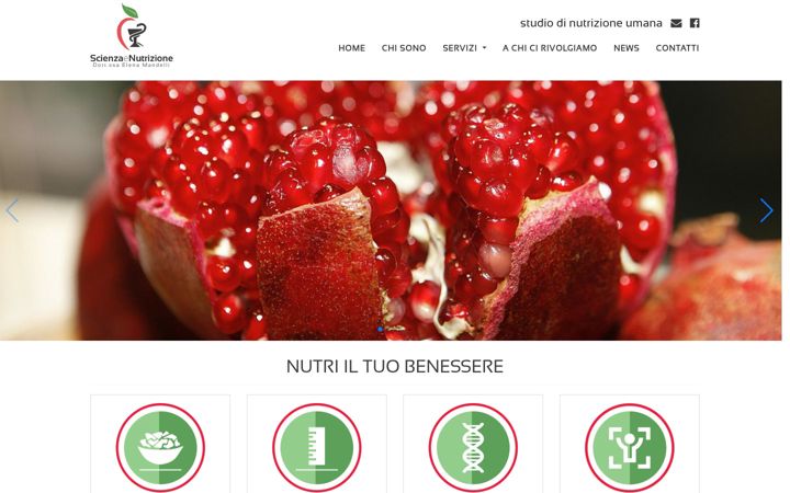 Ekrano kopija scienzaenutrizione.it
