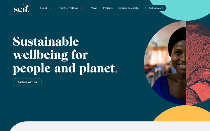 Screenshot of scif.org.uk