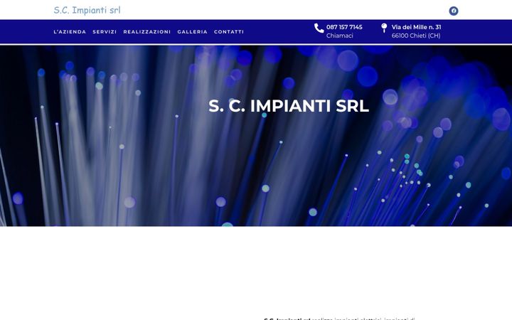 Snímek obrazovky scimpiantichieti.it