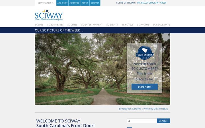 Screenshot of sciway.net