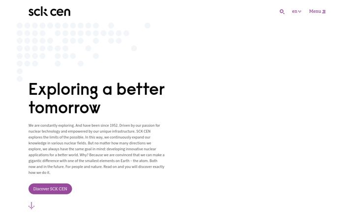 Screenshot of sckcen.be