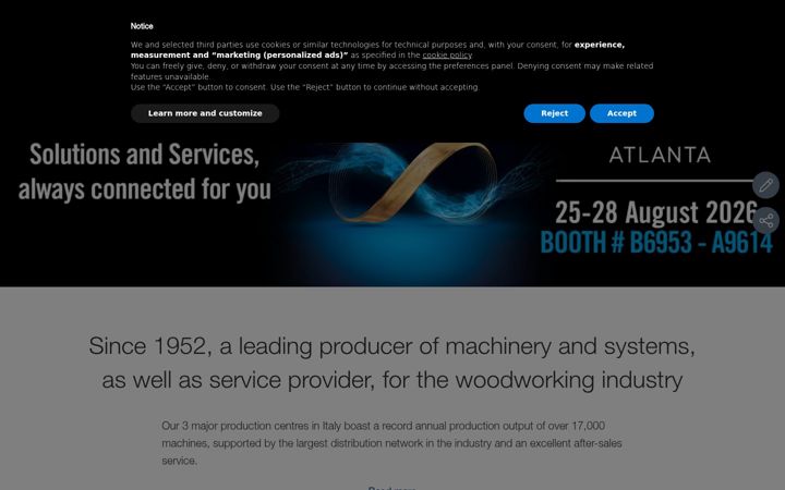 Screenshot of scmgroup.com