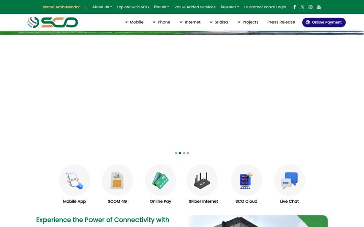 Screenshot of sco.gov.pk