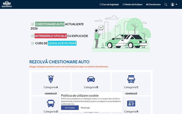 Screenshot ta' scoaladrpciv.ro