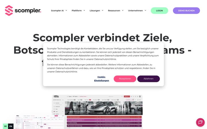 Skjámynd af scompler.com