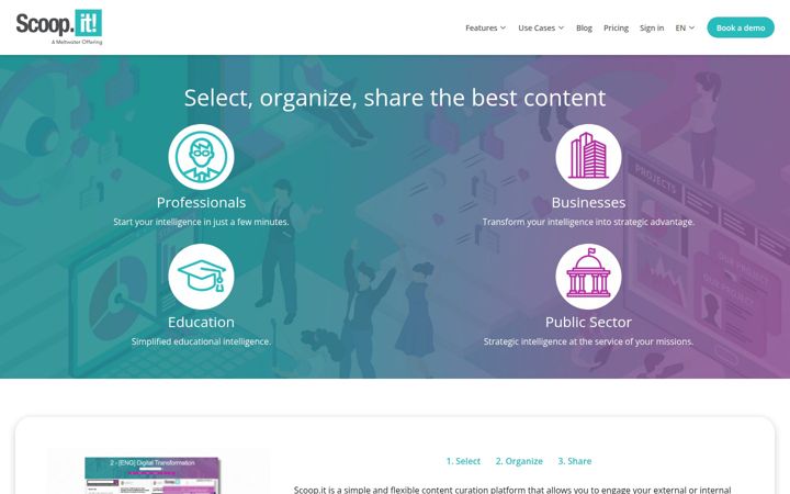 Screenshot of scoop.it