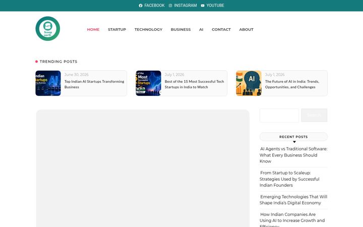 Screenshot of scoopearth.com