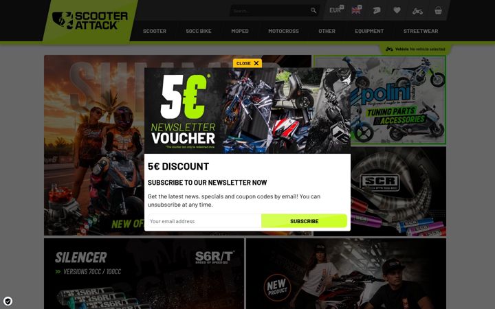 Screenshot van scooter-attack.com