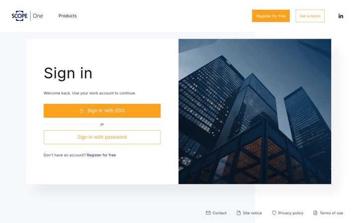 Screenshot of scope-one.com