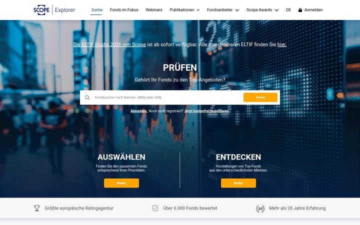 Screenshot of scopeexplorer.com