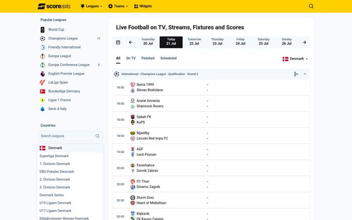 Screenshot of scoreaxis.com