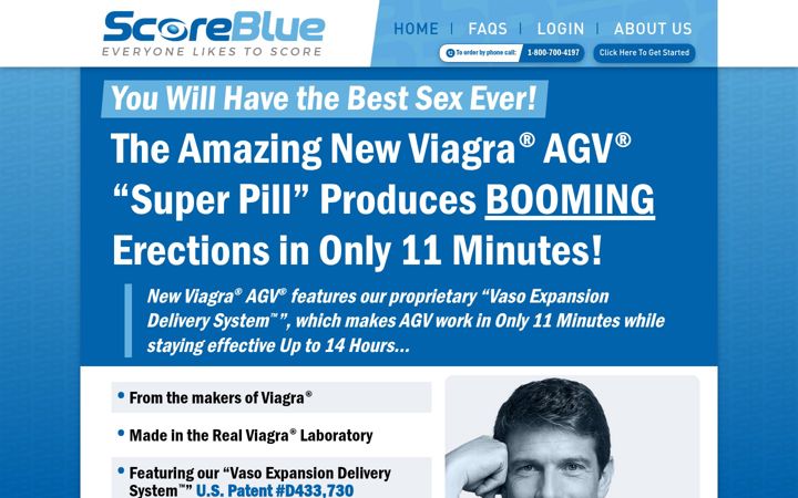 Skjermbilde av scoreblue.com