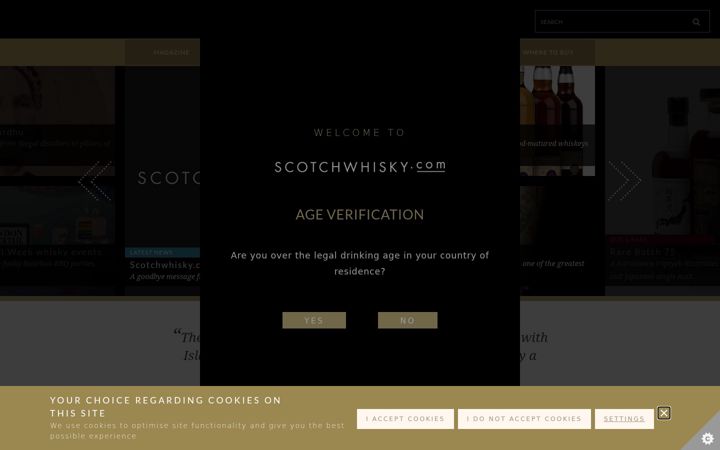 Screenshot of scotchwhisky.com