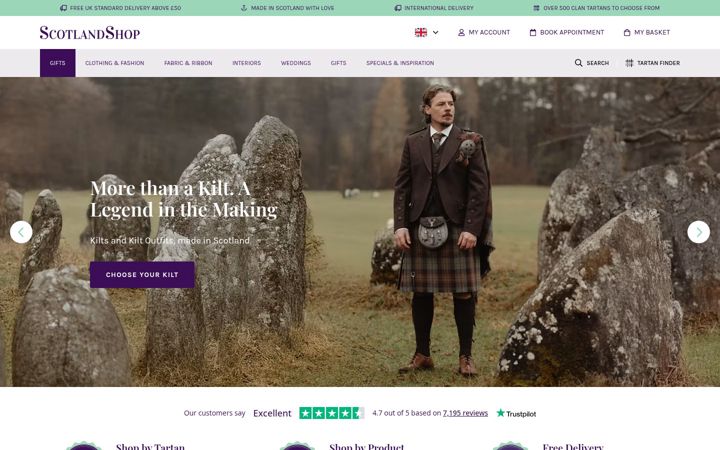 Screenshot of scotlandshop.com