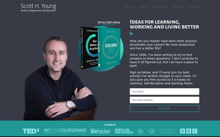 Screenshot of scotthyoung.com