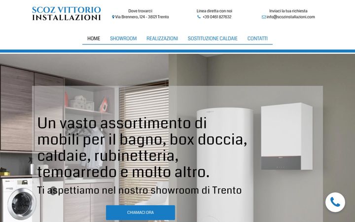 Ekraanipilt saidist scozinstallazioni.com