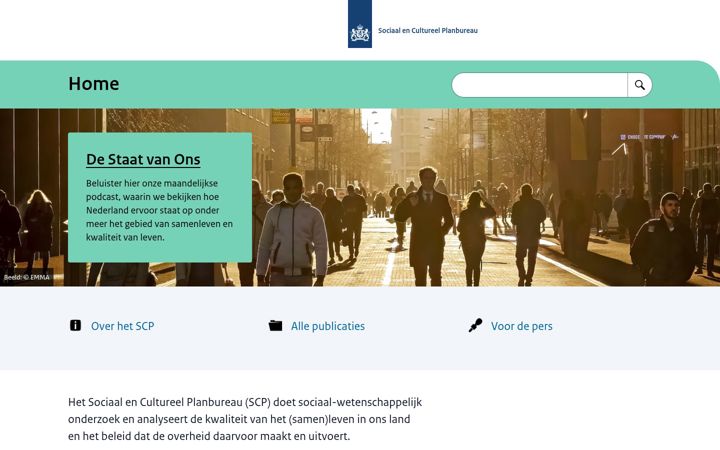 Screenshot of scp.nl