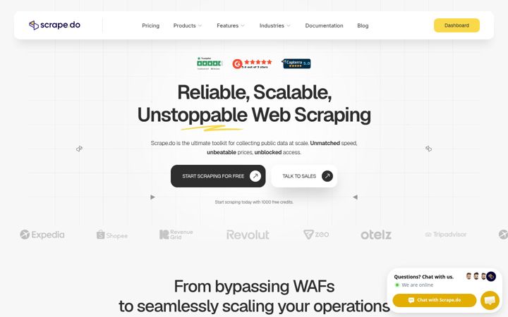 Screenshot of scrape.do