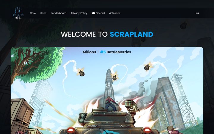 Snímek obrazovky scrapland.gg