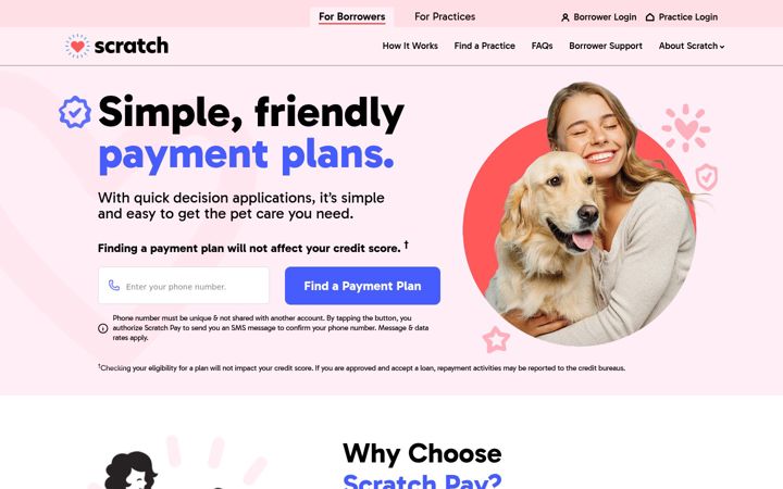 Screenshot of scratchpay.com