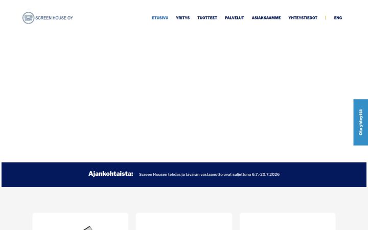 Skjermbilde av screenhouse.fi