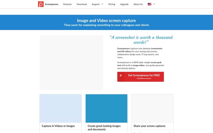 Screenshot of screenpresso.com