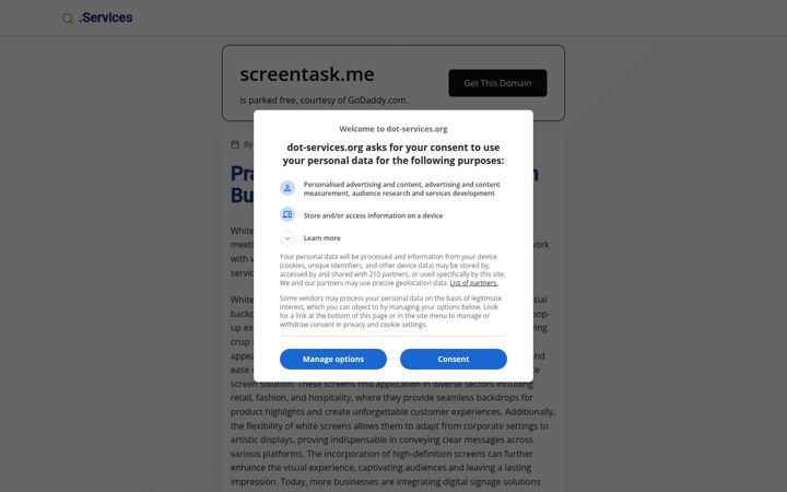 Screenshot of screentask.me