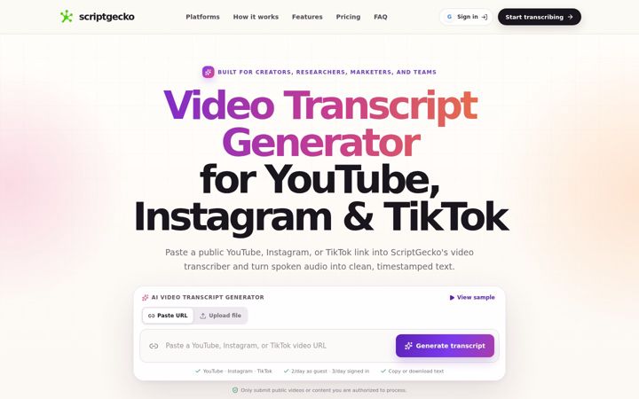 Screenshot of scriptgecko.com