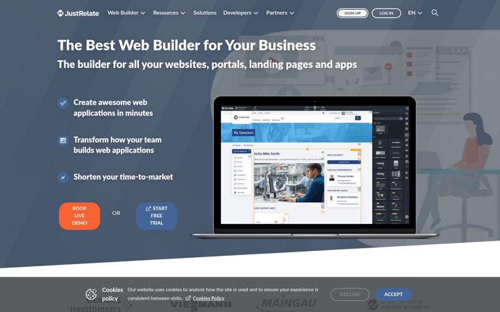Screenshot of scrivito.com